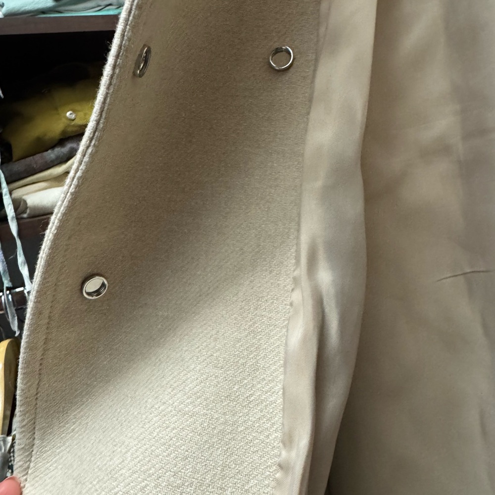 Mango Elegant Cream Women's Long Coat - Picture 4 of 10